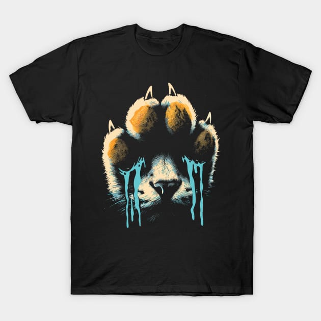 Crying Cat Paw T-Shirt by podtuts